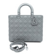 Sac Lady Dior Ultra-matte gris Large